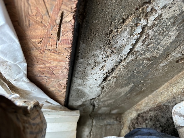 Exterior foundation cracks creating interior leaks